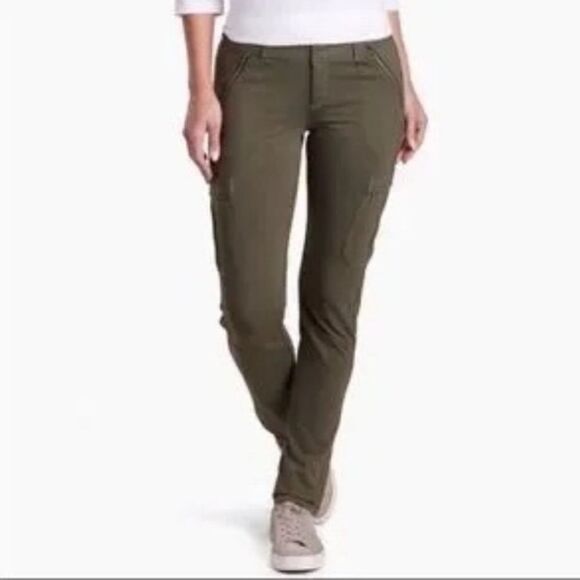 Kuhl Krush Cargo Stretch Pants Olive Green - Picture 10 of 11